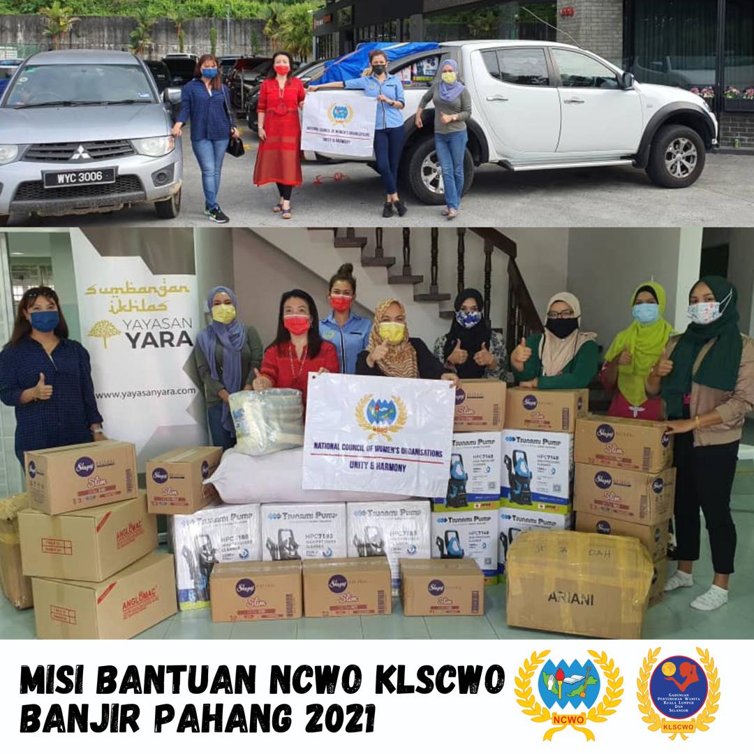 Misi Bantuan NCWO KLSCWO Banjir Pahang 2021